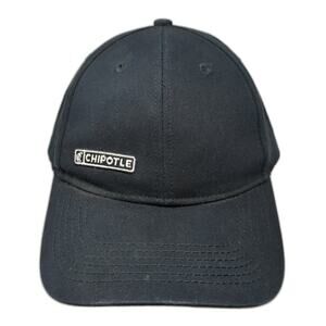 Chipotle Strapback Hat Black One Size Adjustable Employee Uniform